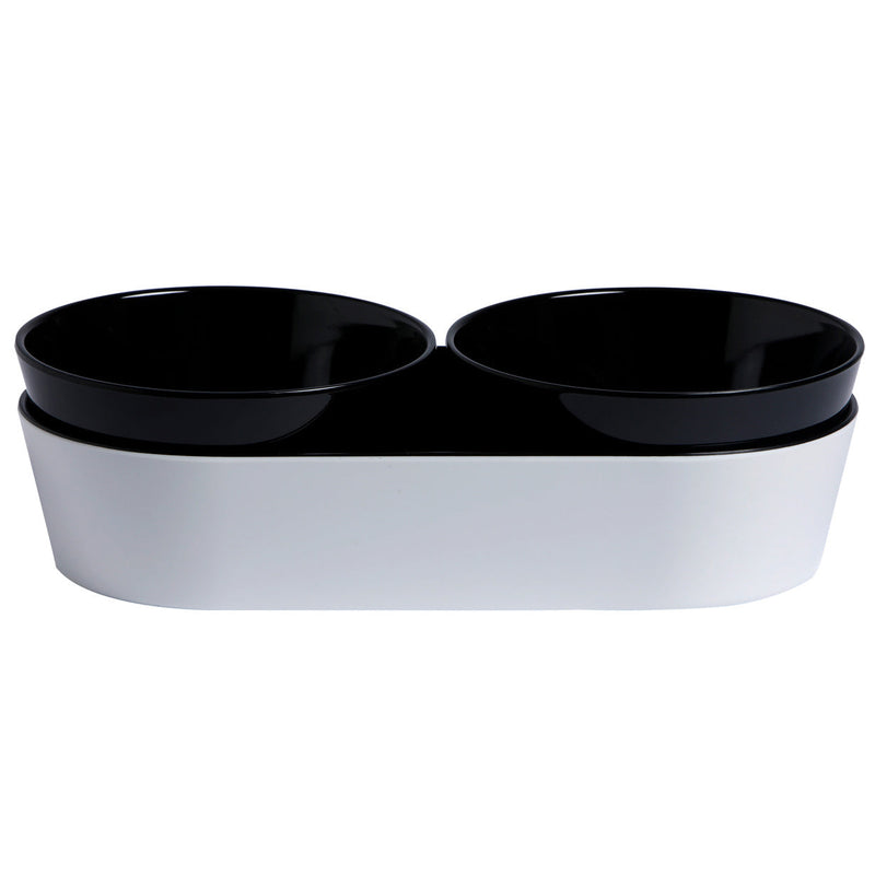Melamine snack set SUMMER Black, 3 pcs.