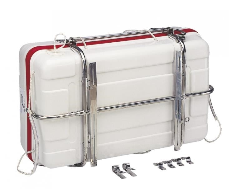 Universal cradle for liferaft