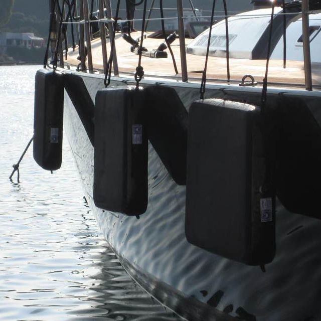 Certec flat inflatable fenders with cover