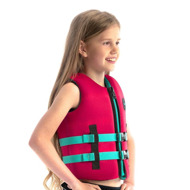 Jobe Neoprene Life Vest Kids Hot Pink