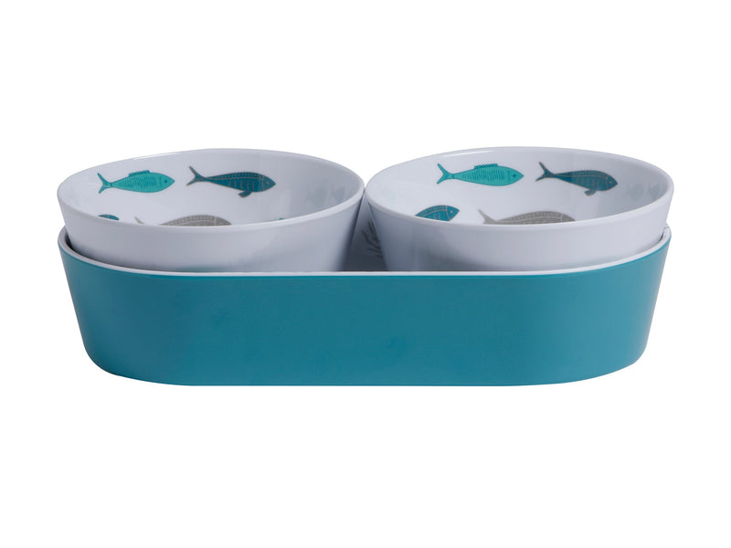 MELAMINE SNACK SET COASTAL