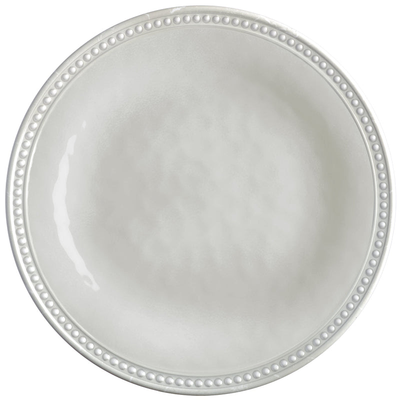 Melamine Dessert Plate, Harmony Pearl, 6 Pcs