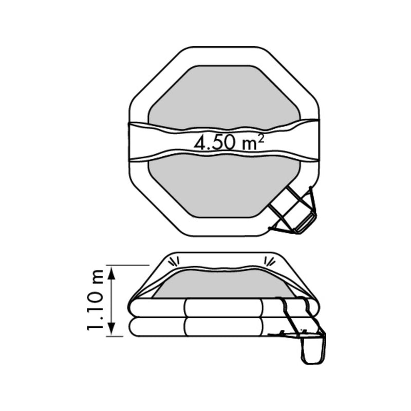 Transocean liferaft, ISAF