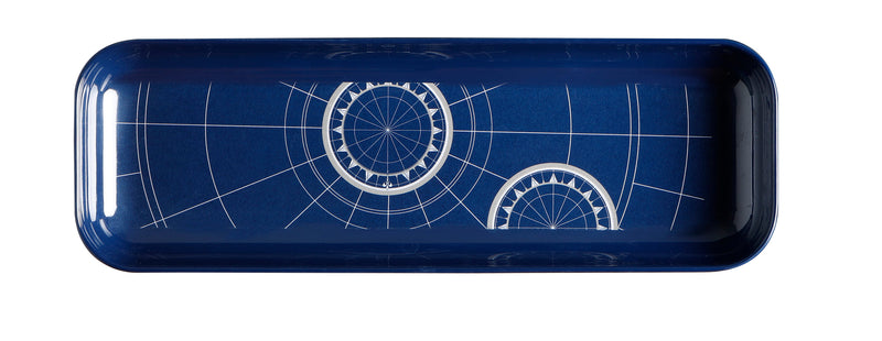 MELAMINE SNACK SET, PACIFIC, 4 PC