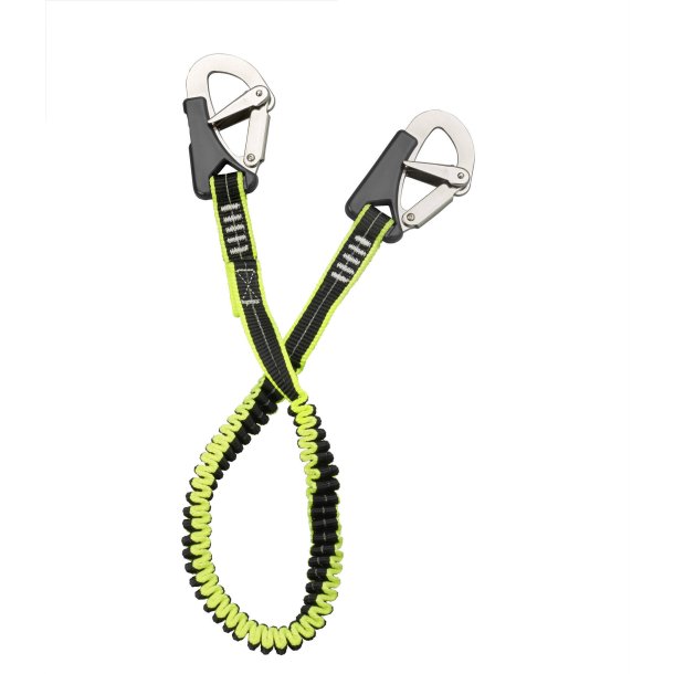 Elastic tether 2 st.steel safety hooks