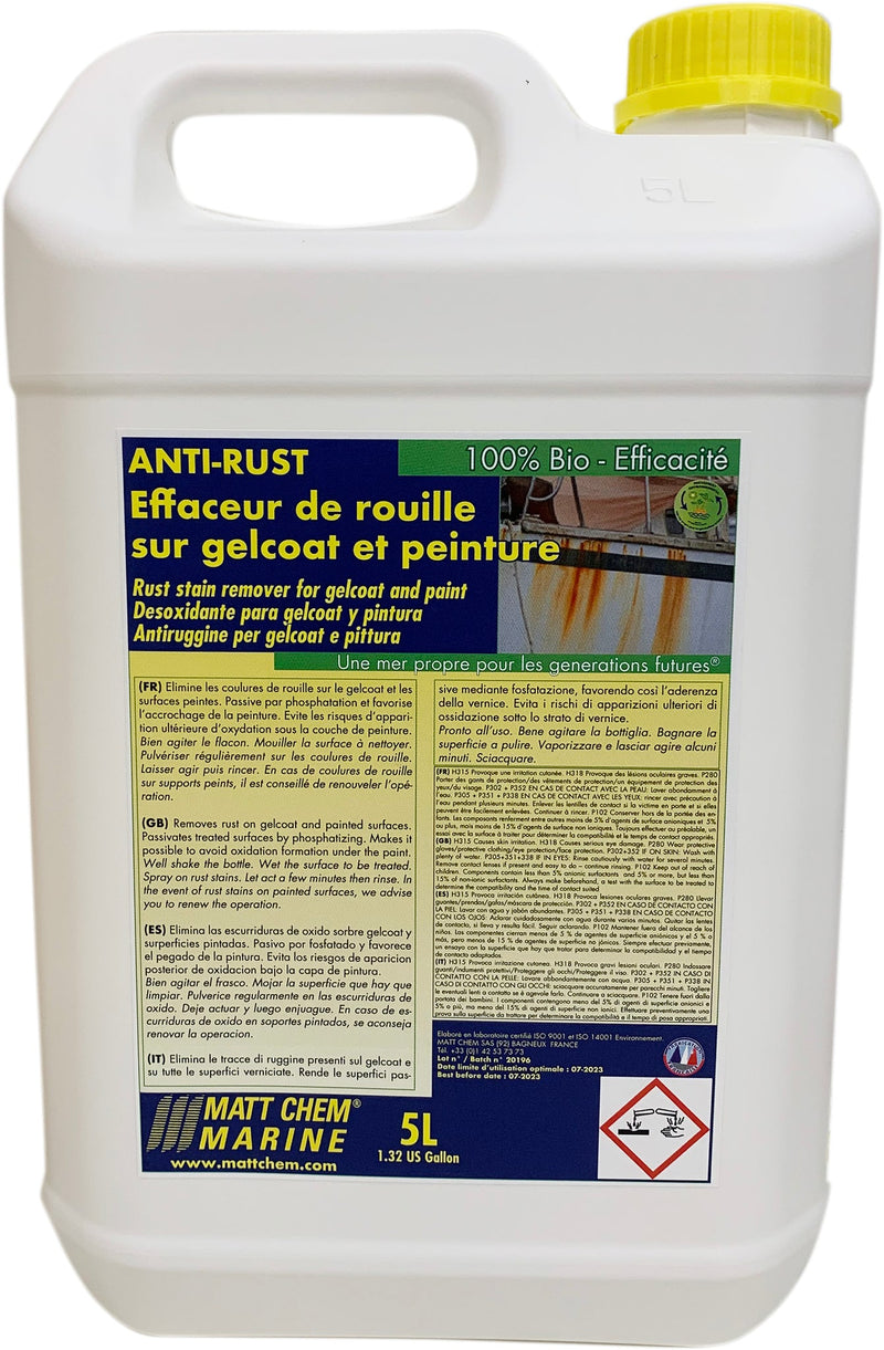 Rust stains remover for gelcoat and paint Anti-rust