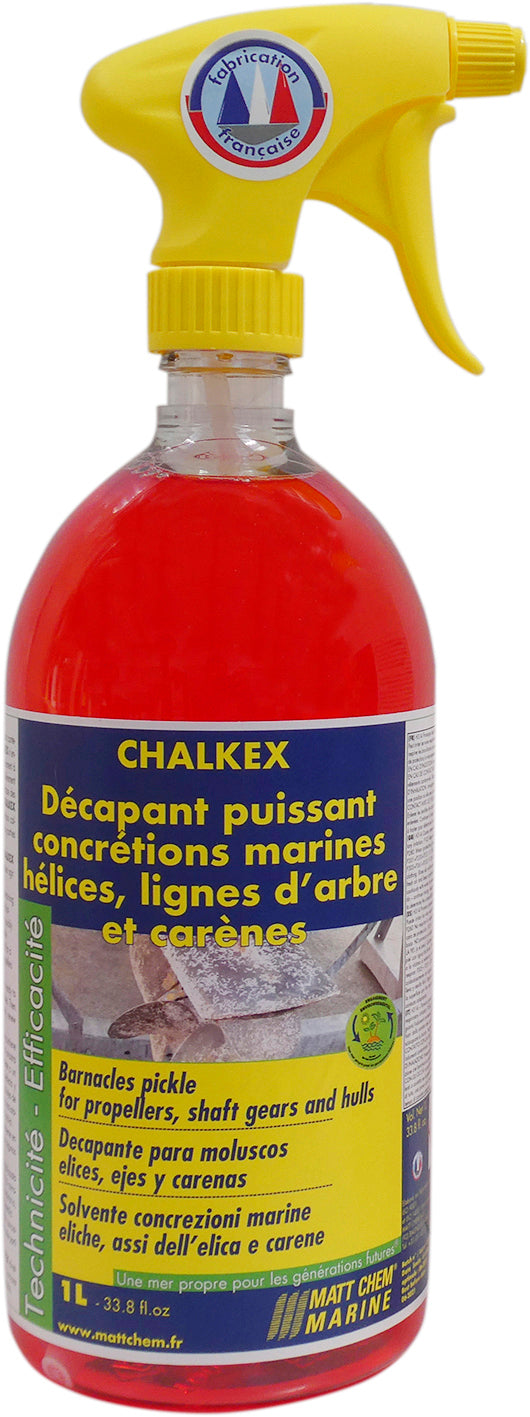 Acid pickle for propellers, shaft gears and hulls for barnacles Chalkex