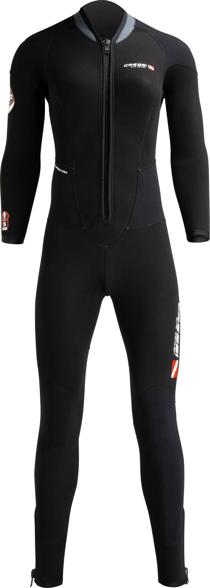 Endurance Wetsuit Lady front-zip neoprene 3mm Black / Red