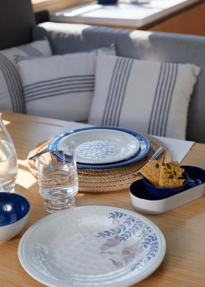 MELAMINE SNACK SET SUMMER – BLUE