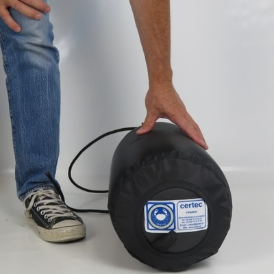 Certec cylindrical inflatable fenders with cover