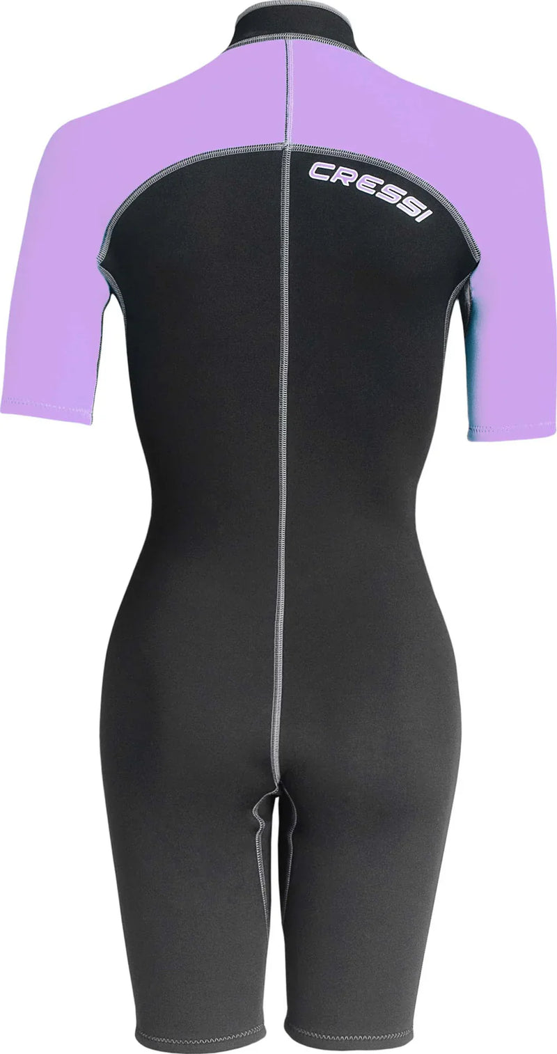 Lido Shorty Lady wetsuit 2 mm Black / Lilac