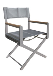 OSKAR Director Chair – grey aluminum frame