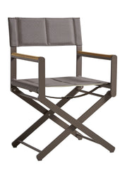 OSKAR Director Chair – moka aluminum frame
