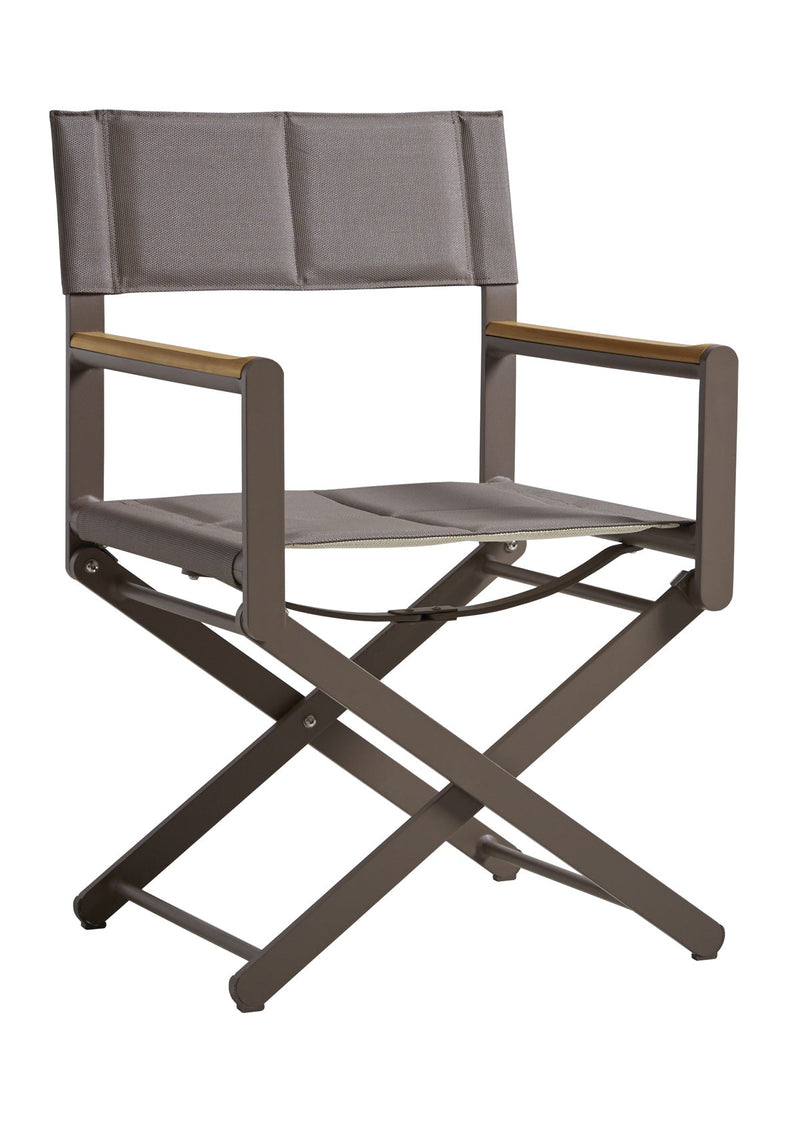 OSKAR Director Chair – moka aluminum frame