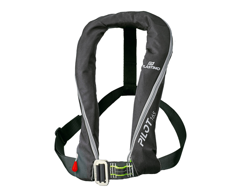 Pilot 165 inflatable lifejacket with harness auto black