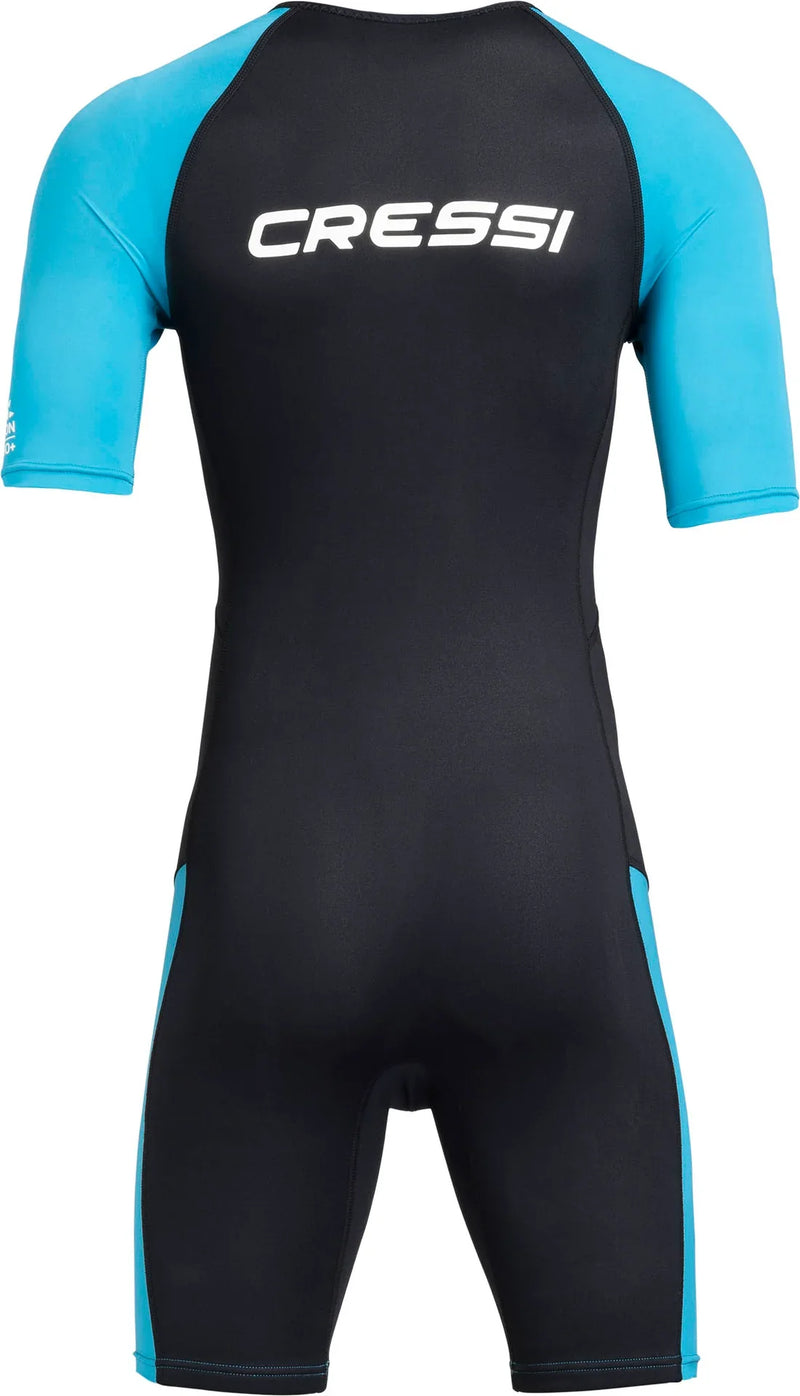 Tiburon Shorty Lady Adult Short-Sleeve Wetsuit 2mm Black / Aquamarine