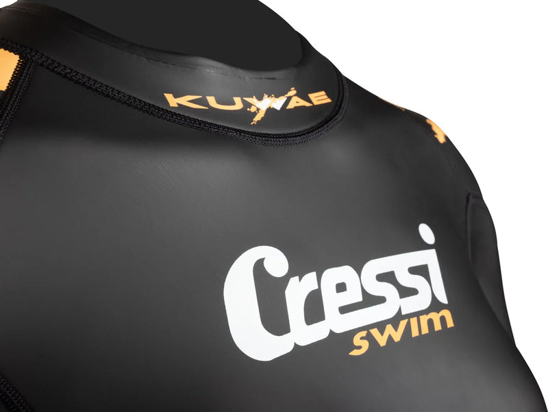 Kuwae Swimsuit Lady Swim monopiece 2 mm Black / Orange