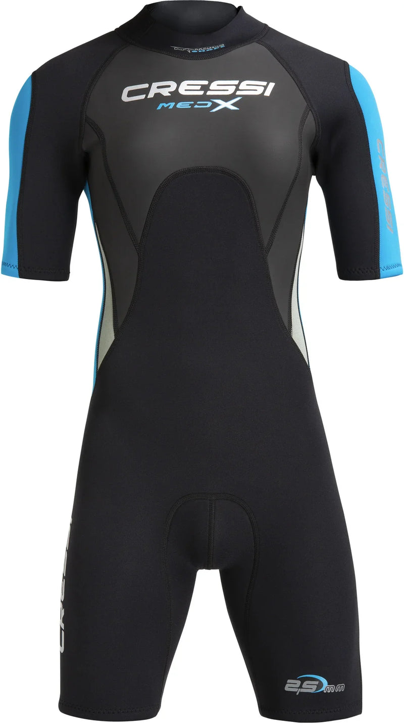 Med X Shorty Lady wetsuit 2.5 mm Black / Light Blue