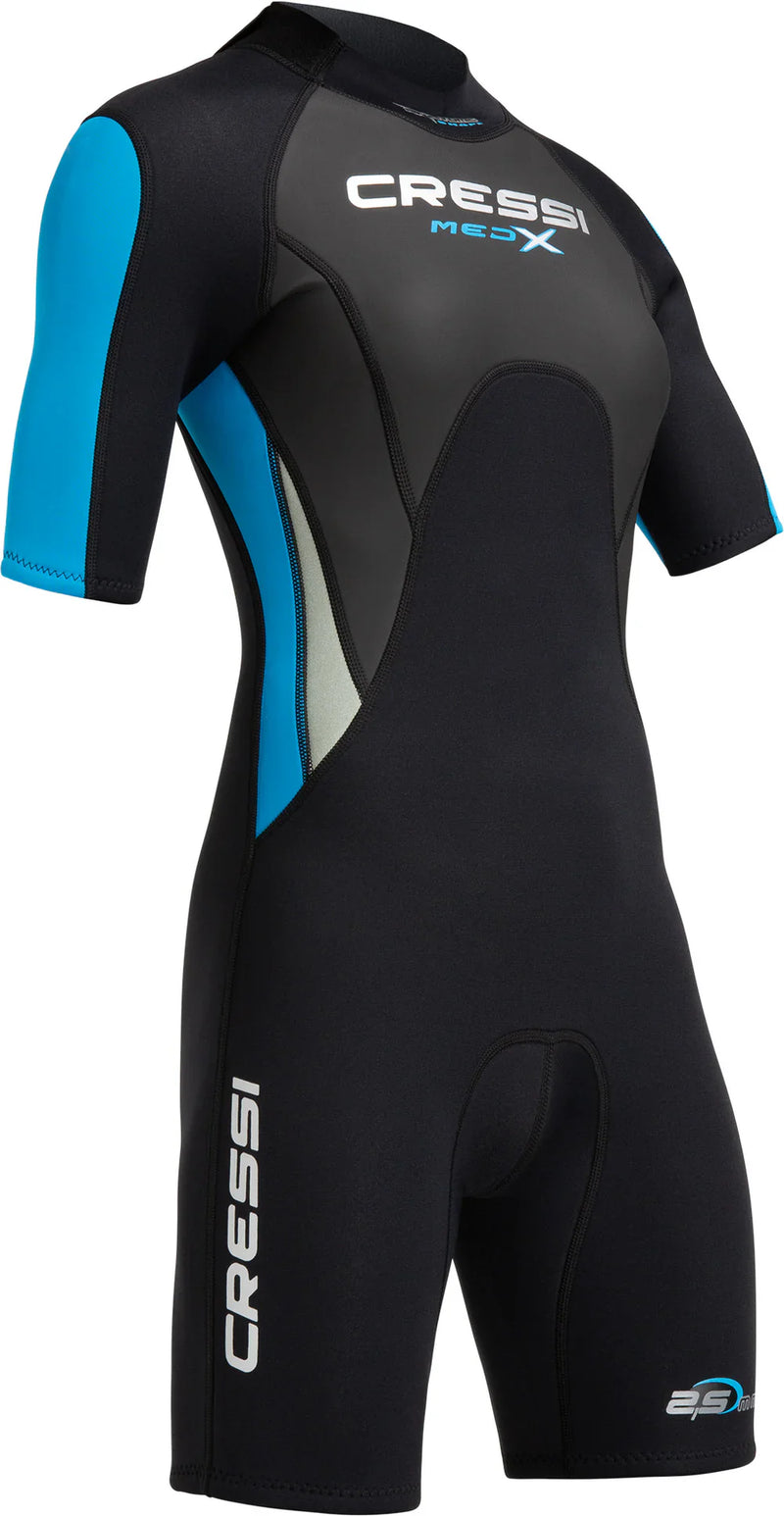 Med X Shorty Lady wetsuit 2.5 mm Black / Light Blue