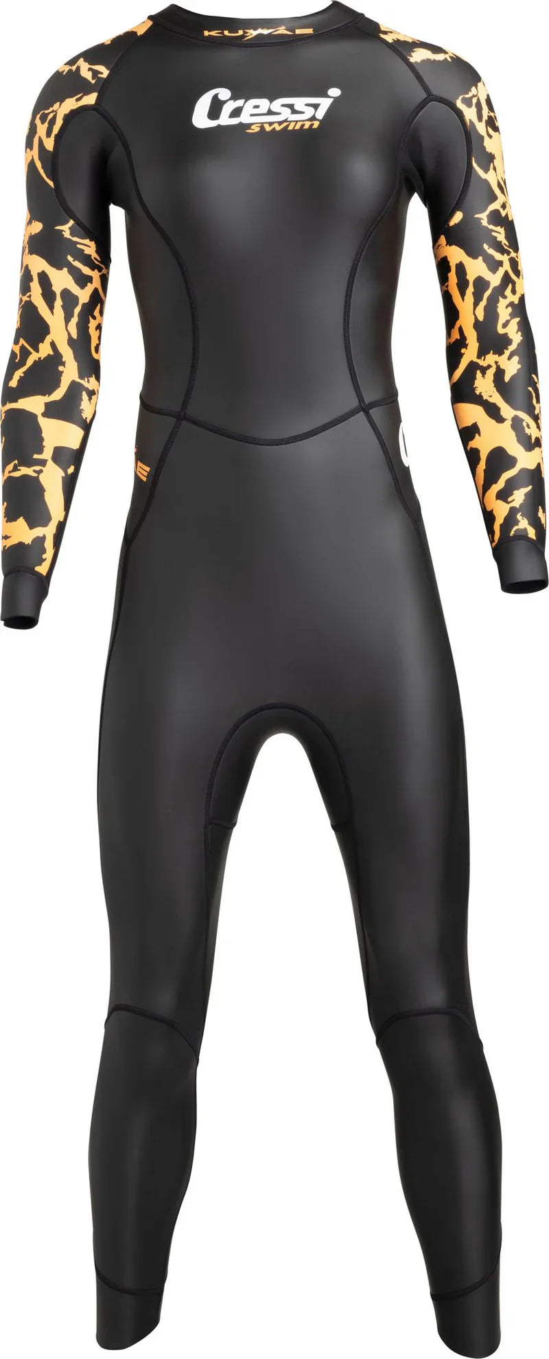 Kuwae Swimsuit Lady Swim monopiece 2 mm Black / Orange