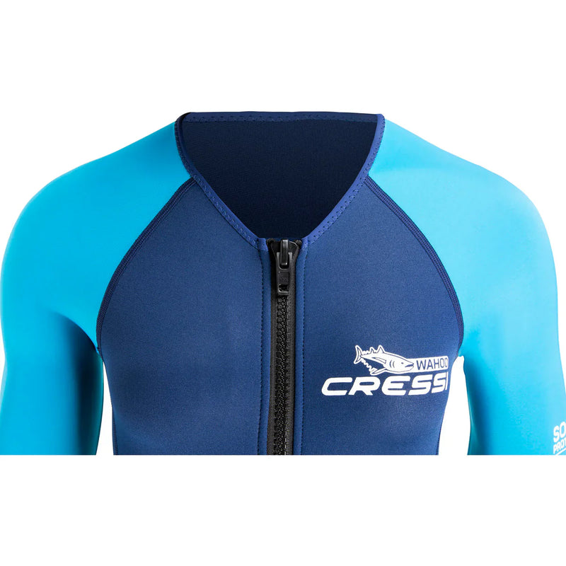 Wahoo Wetsuit Lady A front-zip 2 mm Azure / Blue