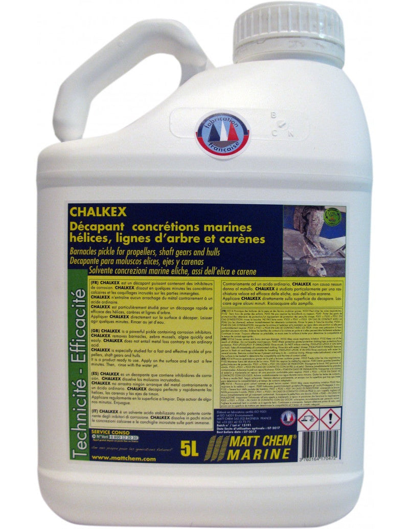 Acid pickle for propellers, shaft gears and hulls for barnacles Chalkex
