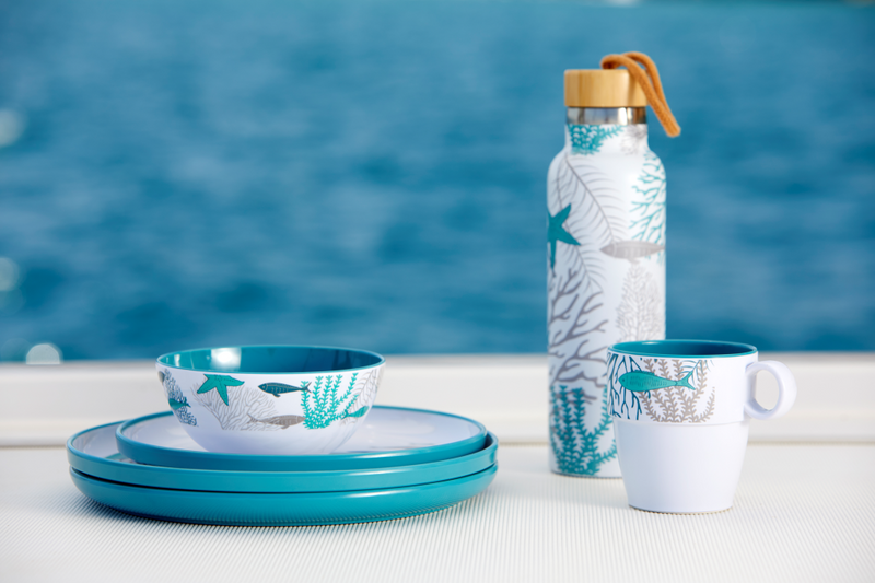 MELAMINE INDIVIDUAL BOWL COASTAL, SET 6 Un