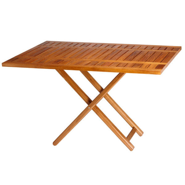 DOUBLE TABLE TEAK 120×40/ 120X80 CM