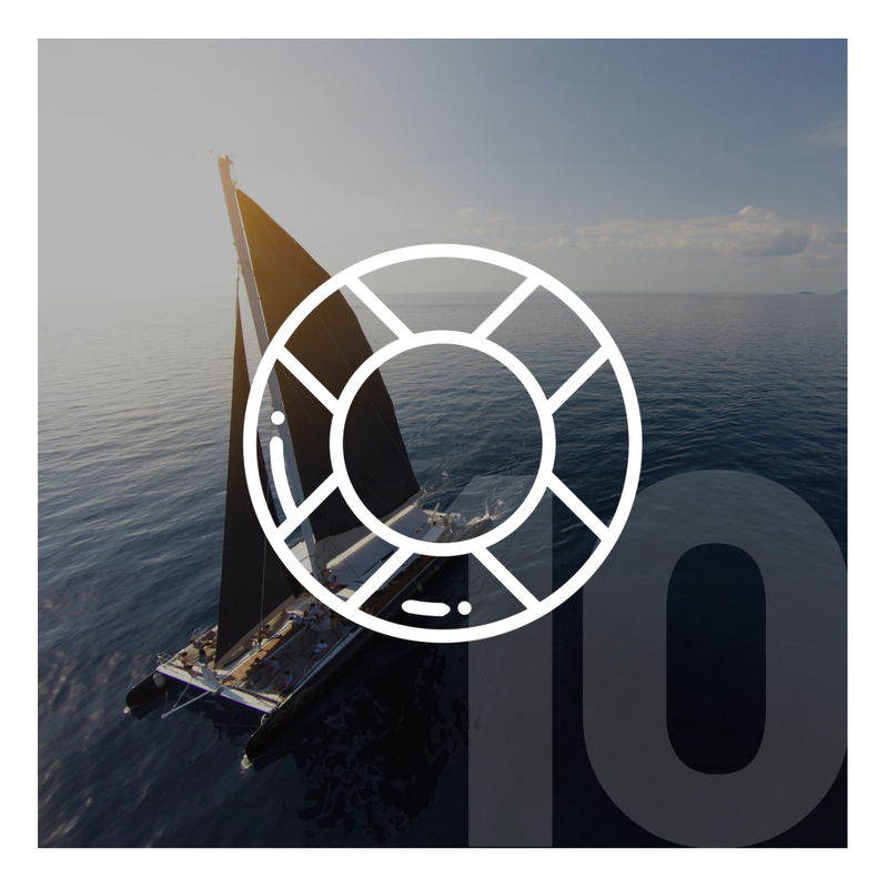 SAFETY SET / SAIL BOAT / 10 PAX