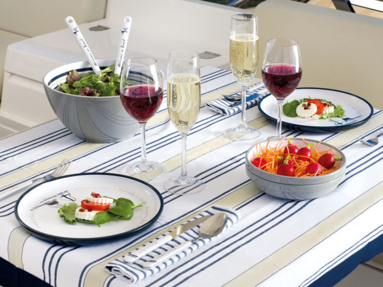 MELAMINE SERVING DISH SET WELCOME ON BOARD