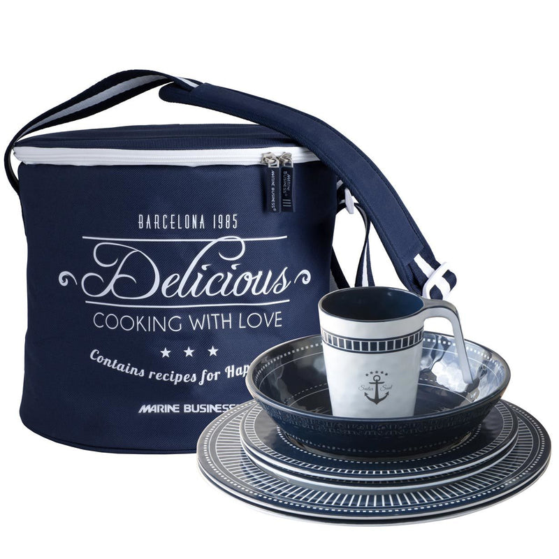 Melamine Tableware Pack Sailor Soul, 4 People – 16 Pc