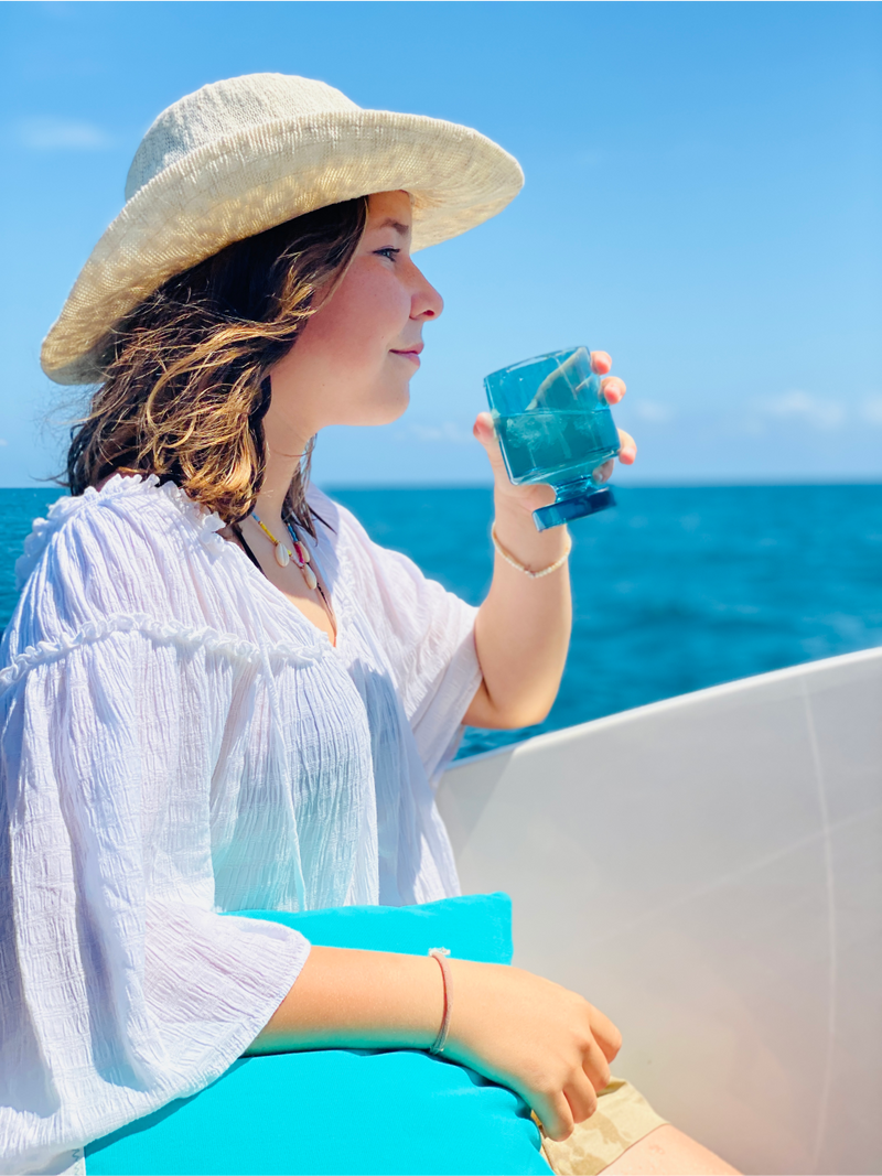 PITCHER BAHAMAS, TURQUOISE, SET 2 UN