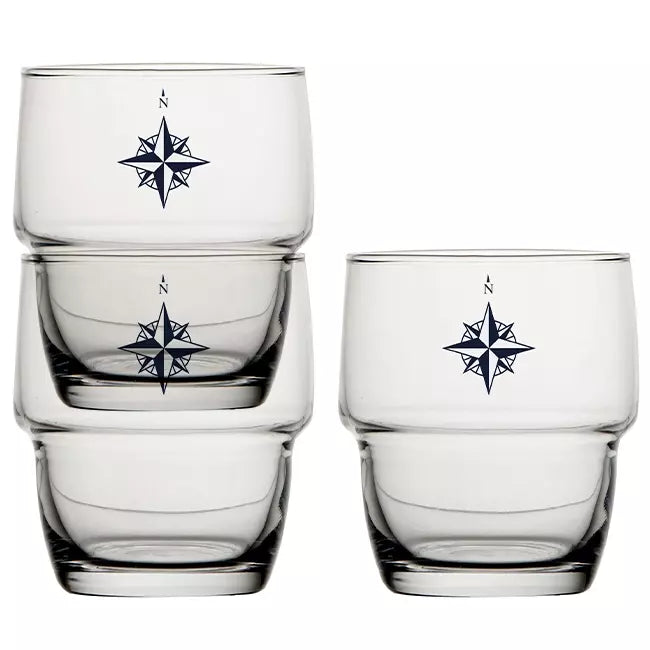 Non-slip ecozen stackable glass – northwind – 6 pcs Marine Business