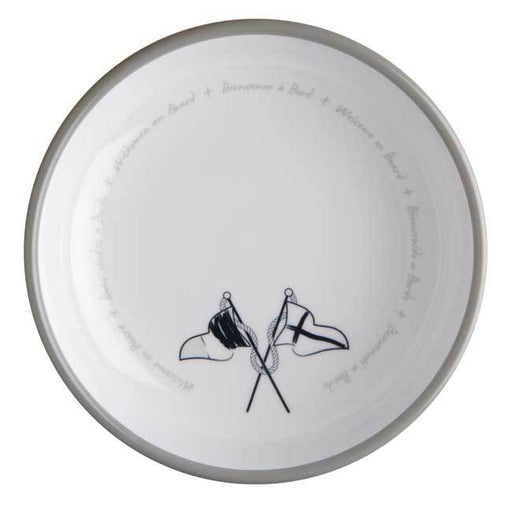 MELAMINE NON-SLIP SOUP DISH, WELCOME ON BOARD 6 UN