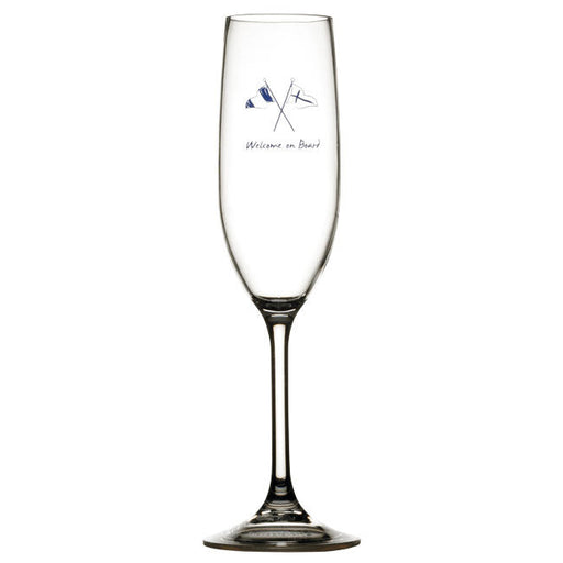 NON SLIP CHAMPAGNE FLUTE, WELCOME ON BOARD 6 UN