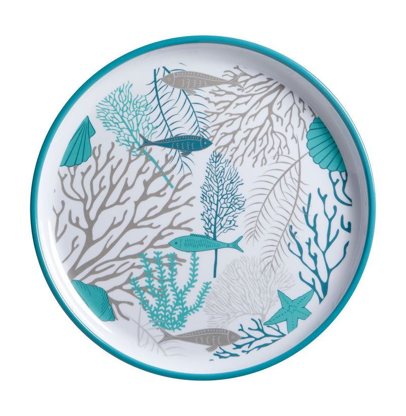 MELAMINE TABLEWARE PACK COASTAL, 6 PEOPLE, 24 PC