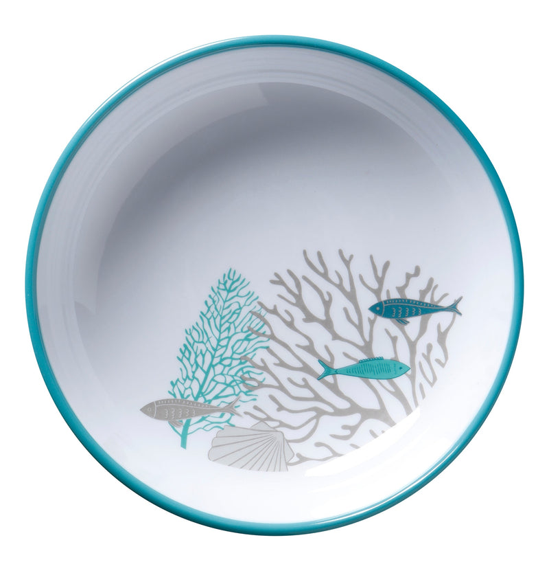 MELAMINE TABLEWARE PACK COASTAL, 6 PEOPLE, 24 PC