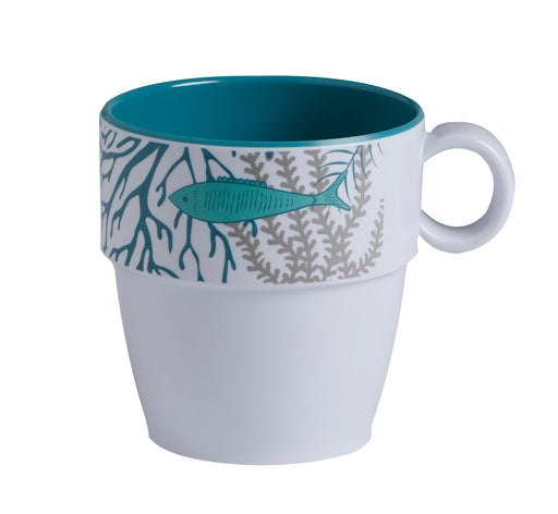 MELAMINE NON-SLIP MUG COASTAL, SET 6 Un