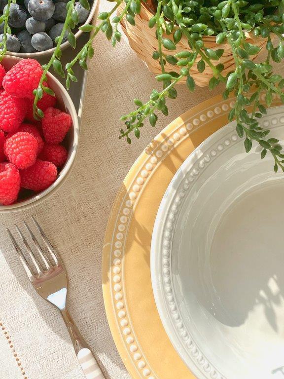 Melamine dinner plate harmony – sunset, 6 pc Marine Business