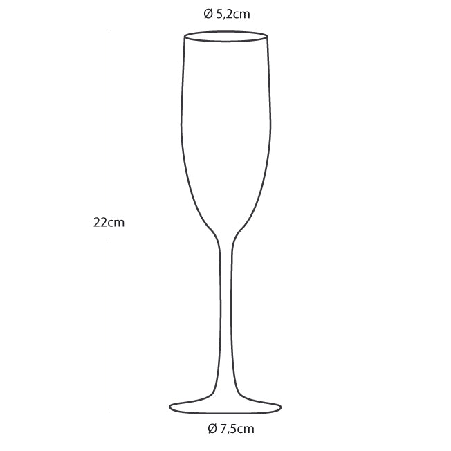 Non-slip ecozen wine glass – party – 6 pcs Marine Business