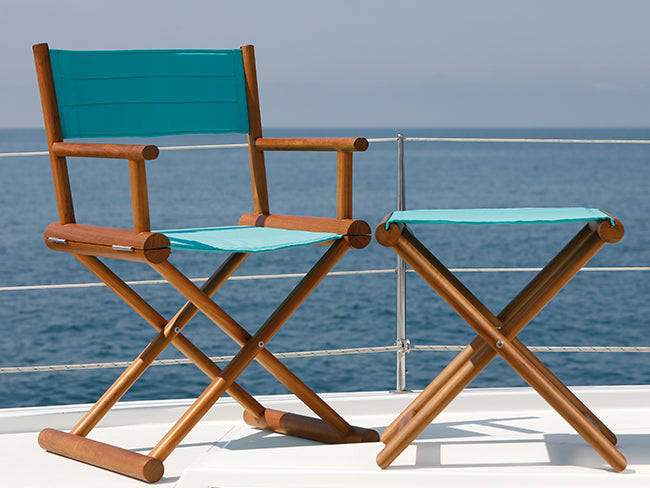 Canvas replacement for stool, turquoise, Marine Business