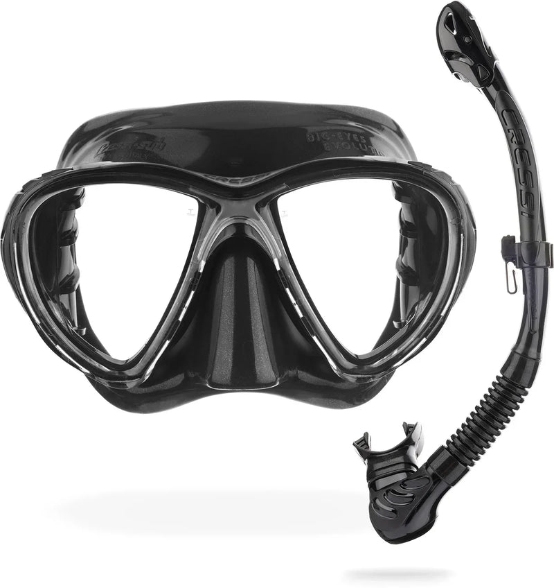 Big Eyes Evolution + Alpha Ultra Dry Snorkel Combo