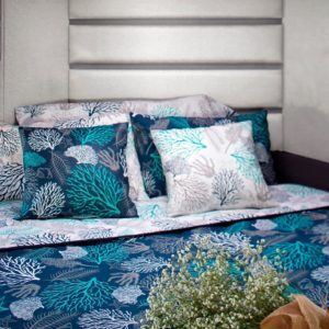 UPPER SHEET AND PILLOW CASE IBIZA – SINGLE BLUE