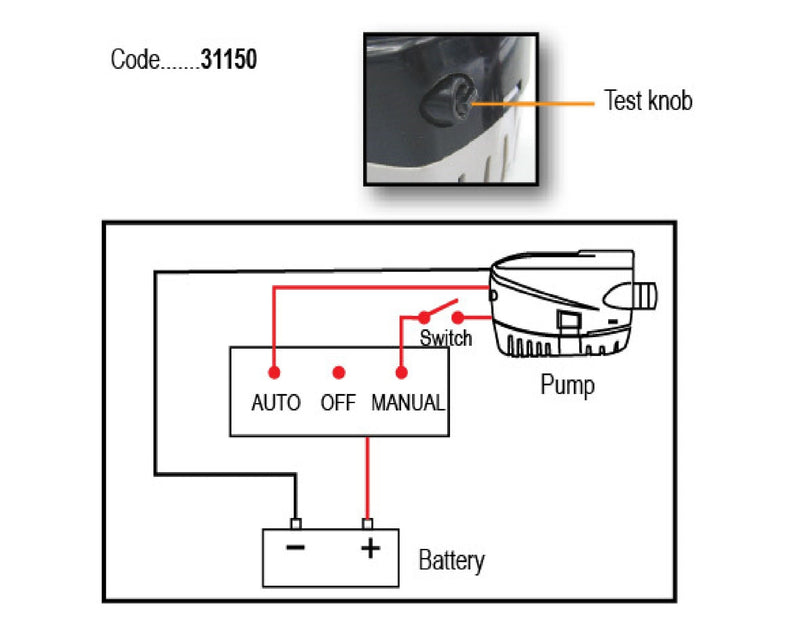 Submersible automatic bilge pump