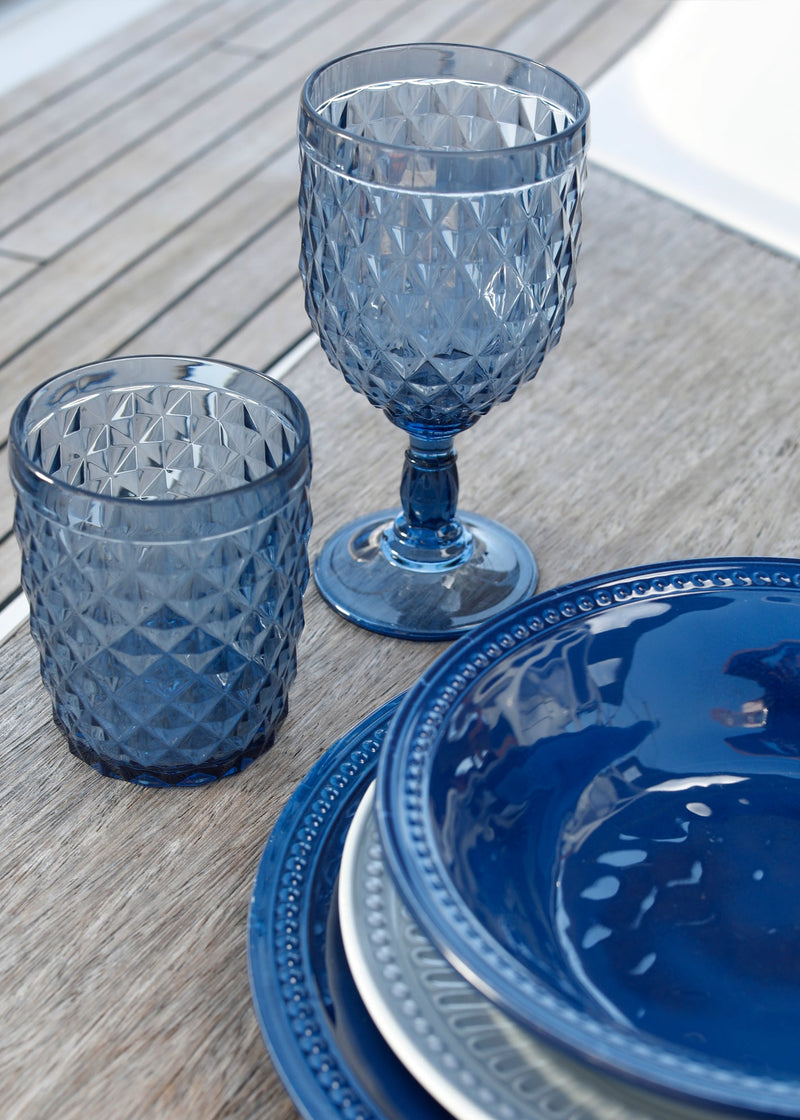Melamine Dinner Plate Harmony, Blue