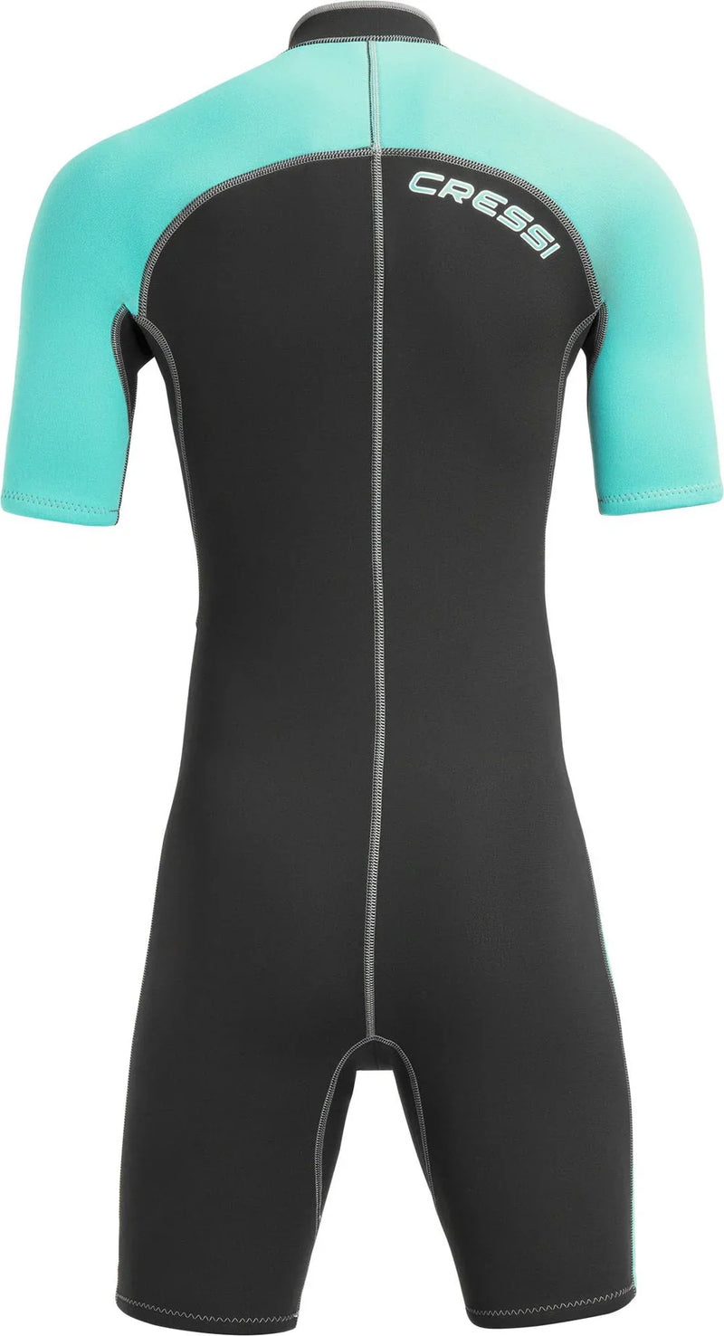 Lido Shorty Lady wetsuit 2 mm Black / Aquamarine