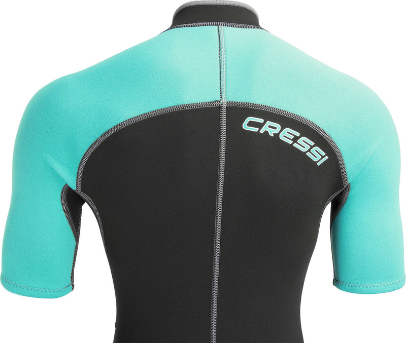 Lido Shorty Lady wetsuit 2 mm Black / Aquamarine