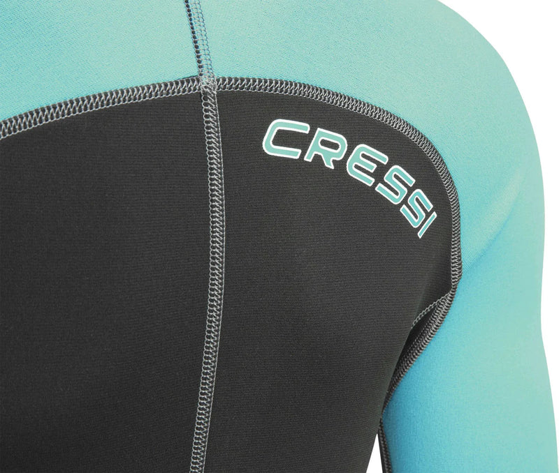 Lido Shorty Lady wetsuit 2 mm Black / Aquamarine