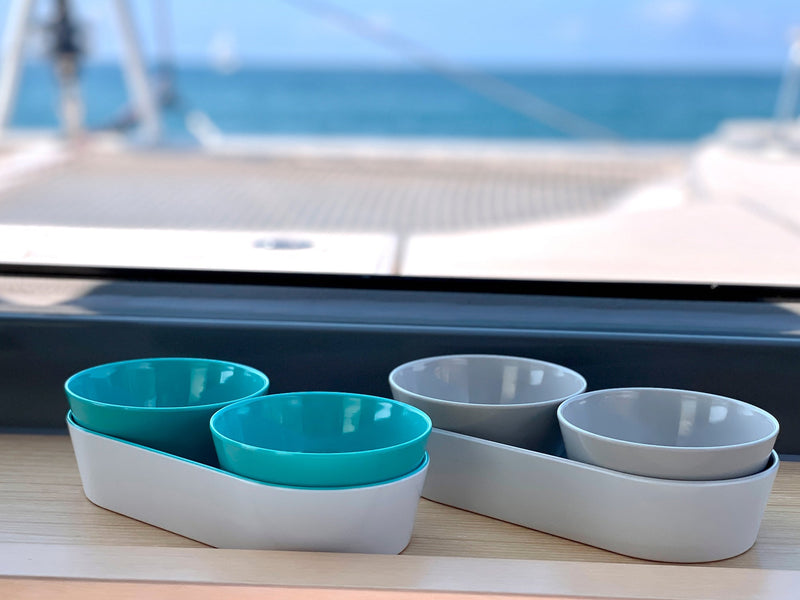 Melamine snack set SUMMER Acqua, 3 pcs.