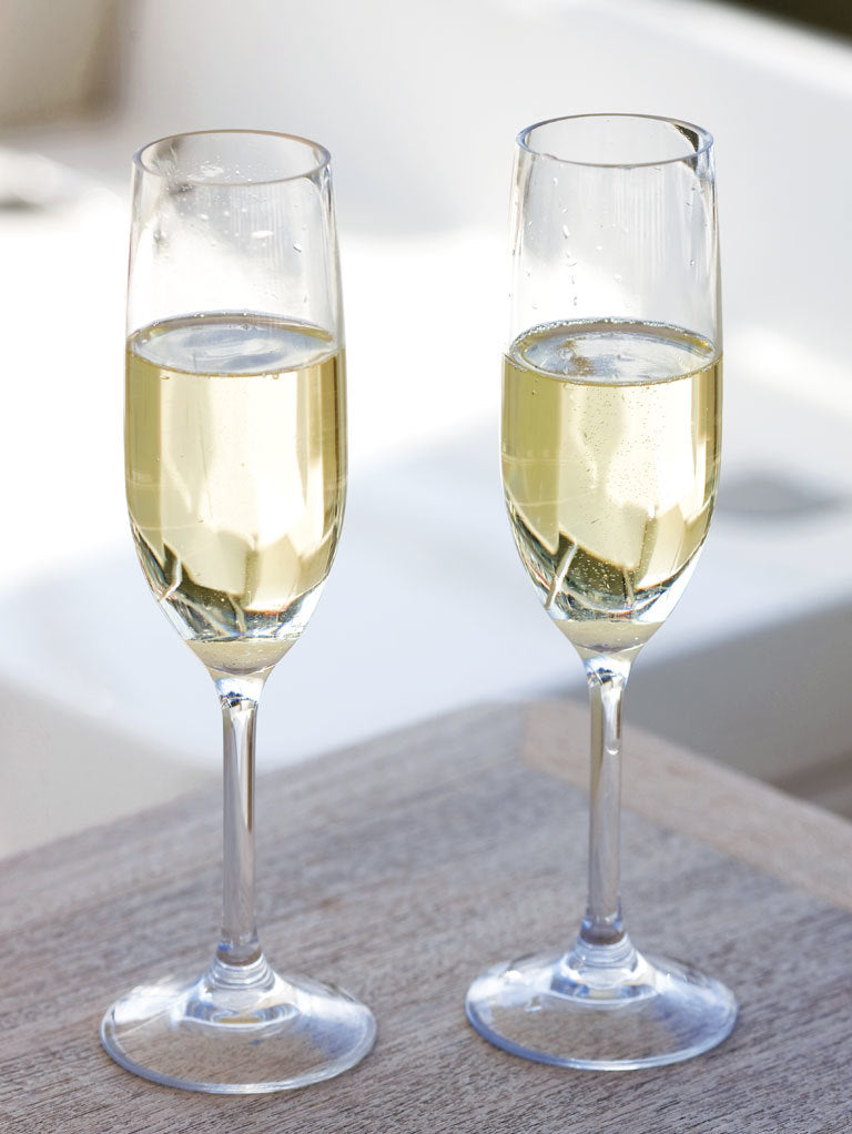NON SLIP CHAMPAGNE FLUTE, CLEAR 6 UN